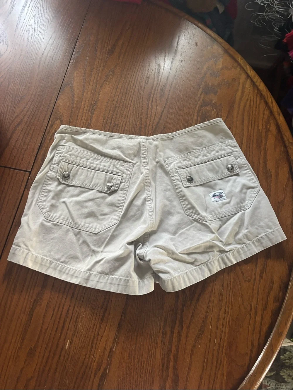 VTG 90s Y2K Silver relaxed casual shorts women's size M